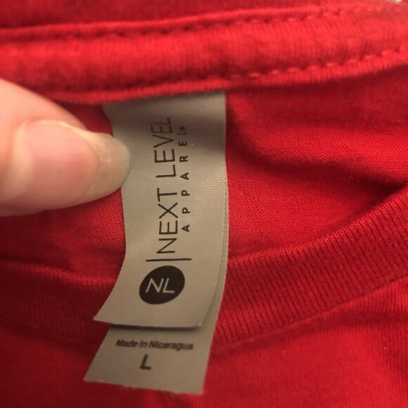 Next Level Size L Disney Tee Walt For President Unisex Red - Picture 7 of 8